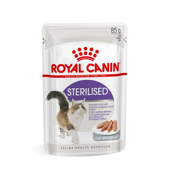 Royal Canin Sterilised – Hrană Umedă pentru Pisici Sterilizate, Pate – 85 g